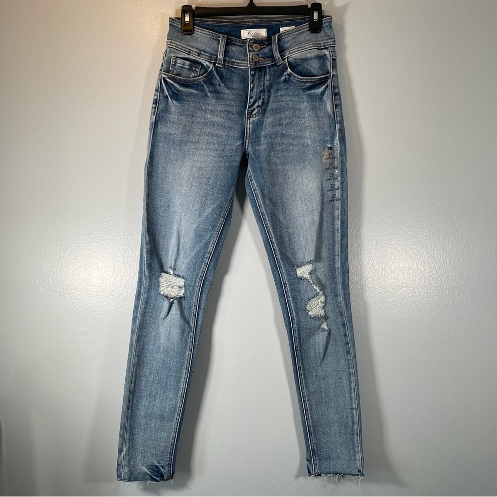Kancan Signatue Mid Rise Ankle Skinny Jeans Size 27 Tall NWT